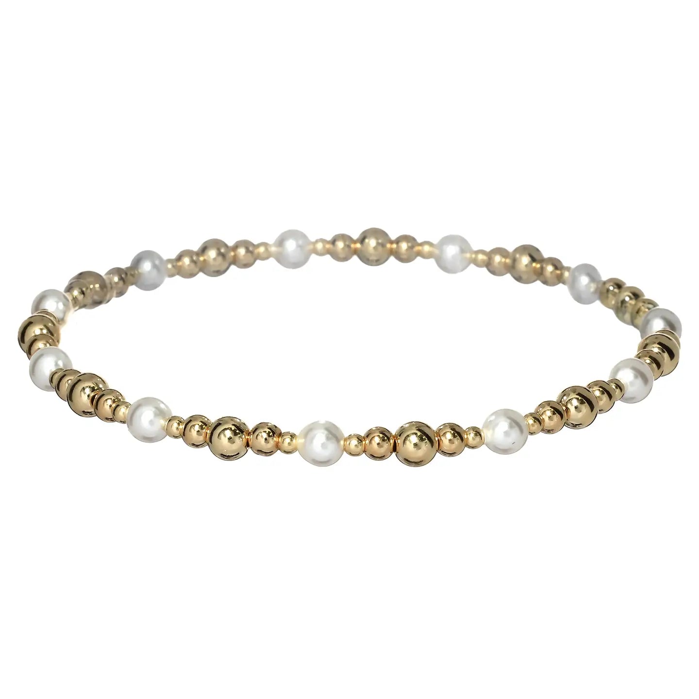 Bara Boheme Heather | Stretchy Anti-Tarnish 14K Gold Filled Bracelet
