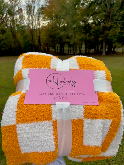 The Checkerboard TN Plush Blanket
