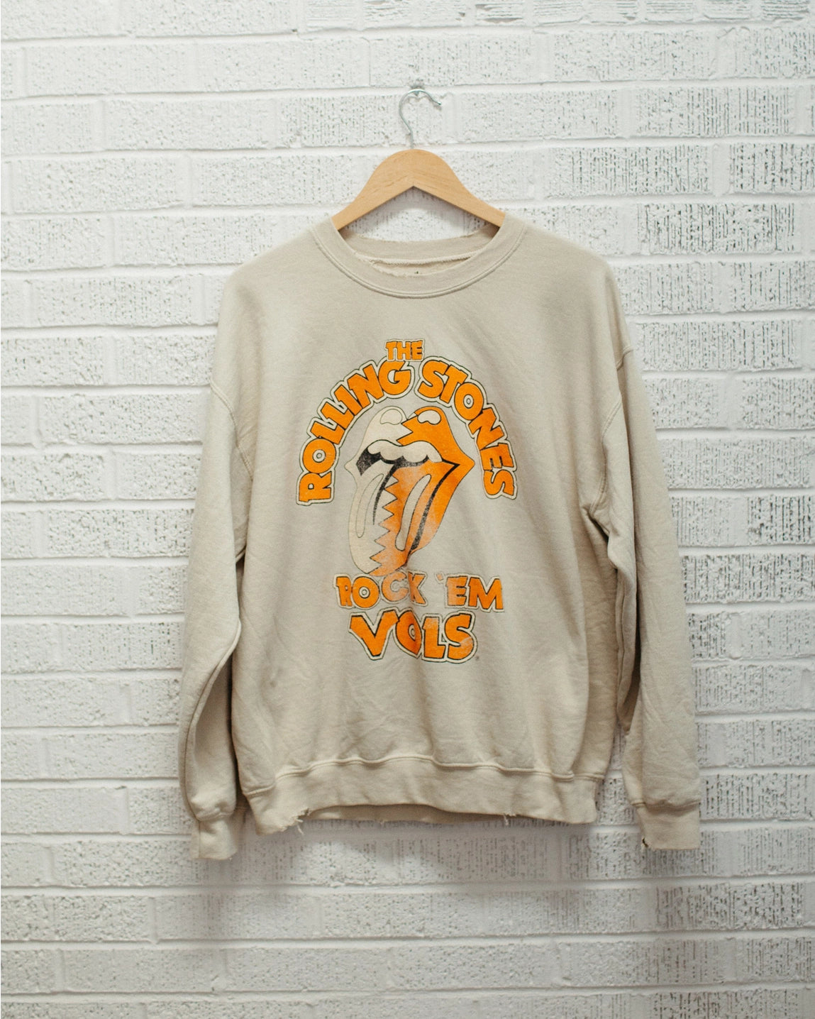 Rolling Stones Rock Em Tennessee Vols Thrifted Sweatshirt
