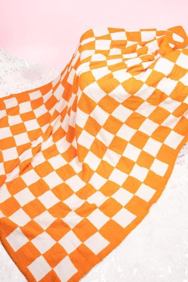 The Checkerboard TN Plush Blanket