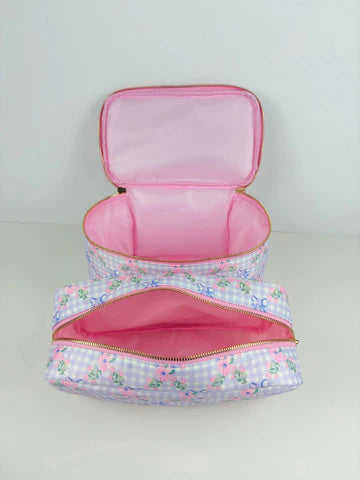 Lavender Valley Cosmetic Collection Train Case