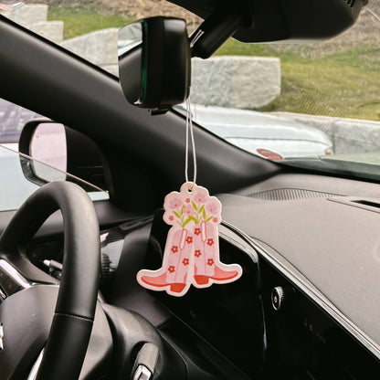 Sweet Ride Car Air Freshener-Dainty Floral Navy