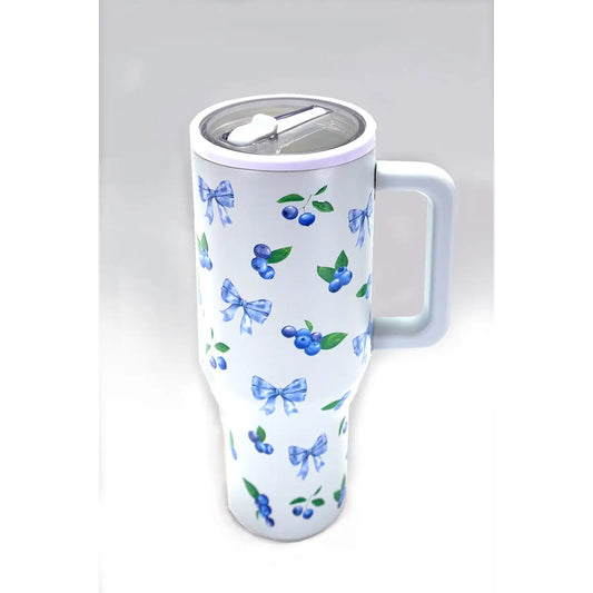 Blueberry frost 40oz Spill Free Stainless Steel Vacuum Tumbler