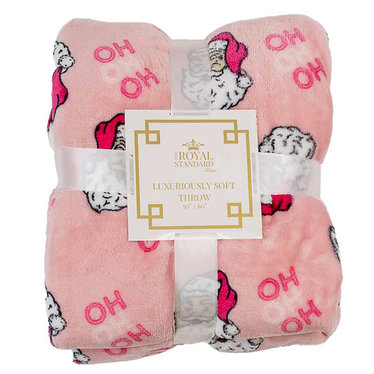 Pink Santa Luxe Blanket