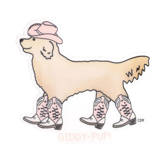 Giddy Pup Clear Decal Sticker