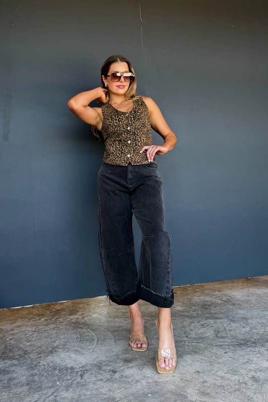 The Lexi Leopard Vest