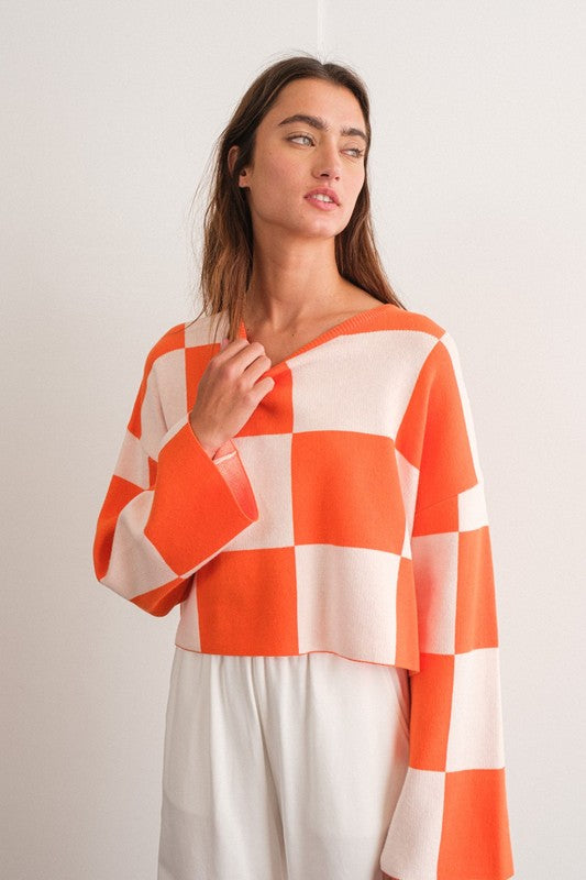 TN Checkered Lightweight Sweater