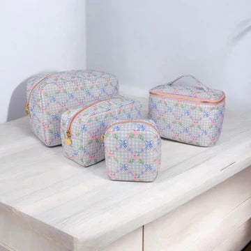 Lavender Valley Cosmetic Collection  Train Case